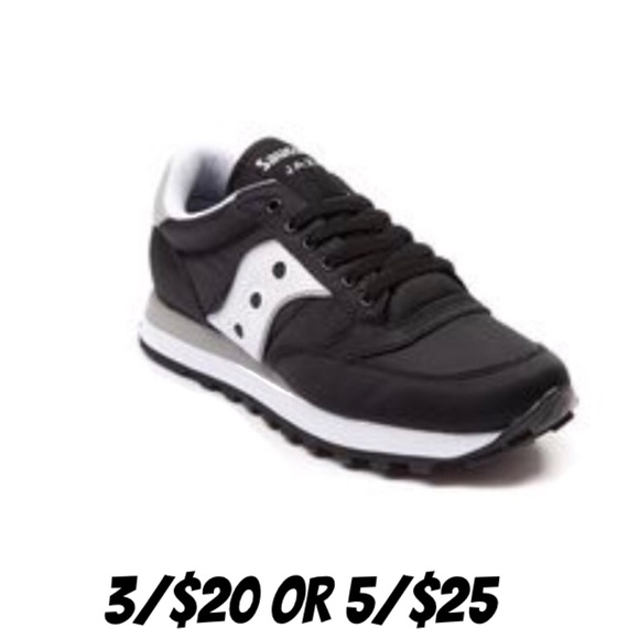 saucony jazz black white